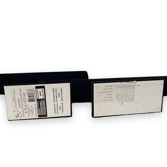 Black Velvet T-Bar Bracelet Jewelry Display Stand Set of 2 - Picture 14 of 15